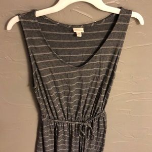 Merona black and white striped sleeveless dress